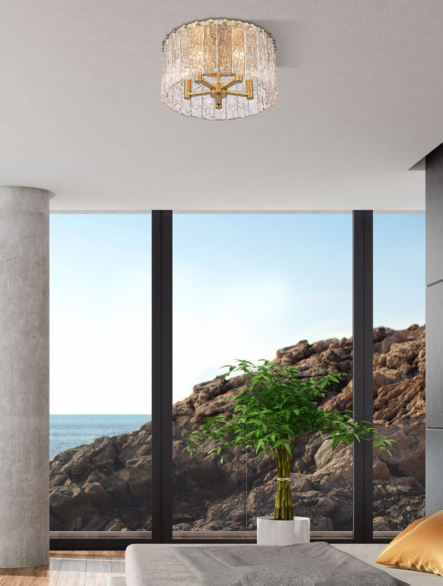 Glacier 16.75-in Flush mount