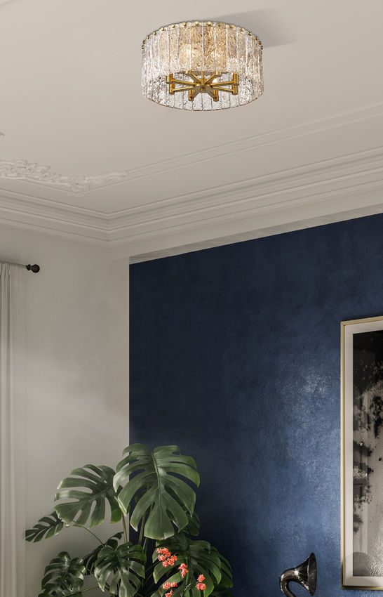 Glacier 20.75-in Flush mount