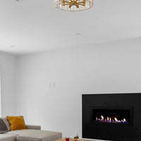 Glacier 20.75-in Flush mount