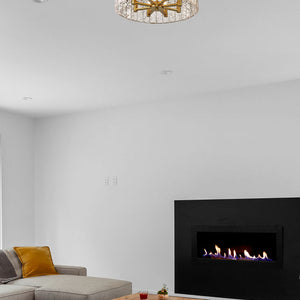 Glacier 20.75-in Flush mount