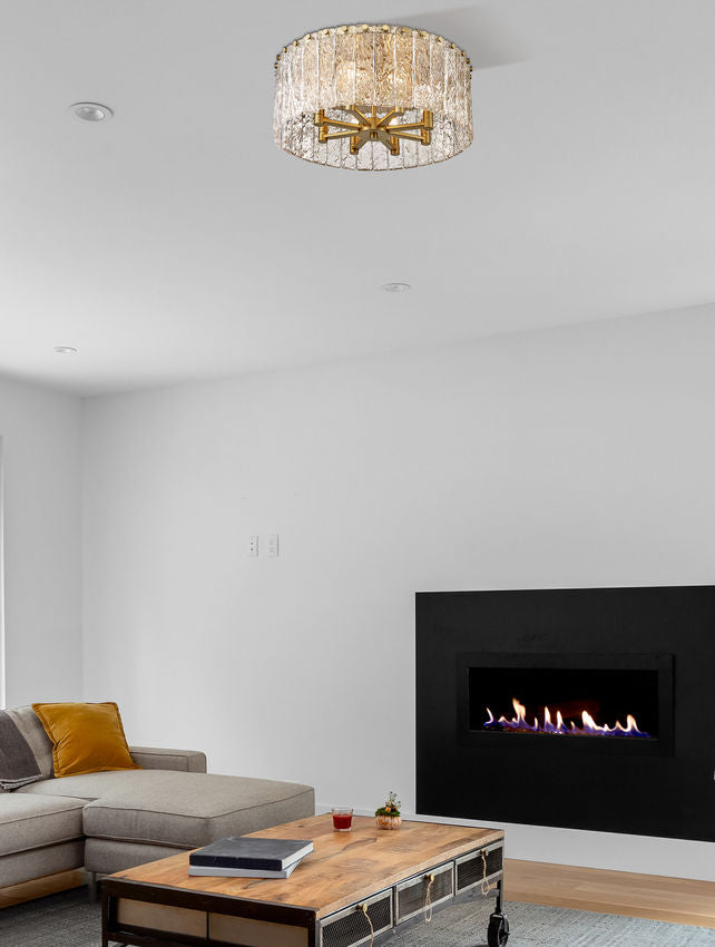 Glacier 20.75-in Flush mount