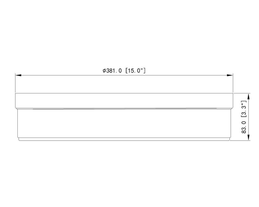 Anders 15-in Flush mount