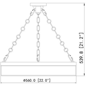 Anders 22-in Flush mount