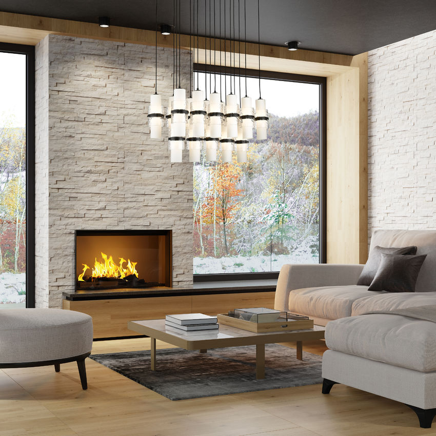 Cayden 42-in Linear Chandelier