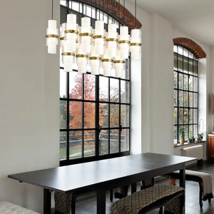 Cayden 42-in Linear Chandelier