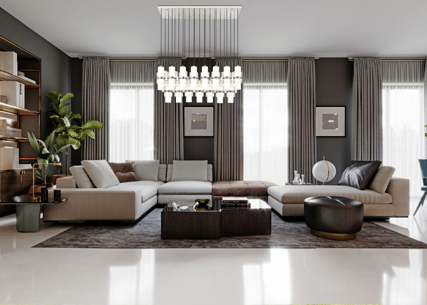 Cayden 54-in Linear Chandelier