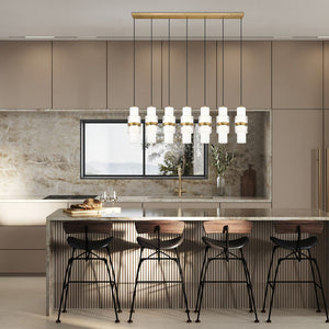 Cayden 54-in Linear Chandelier