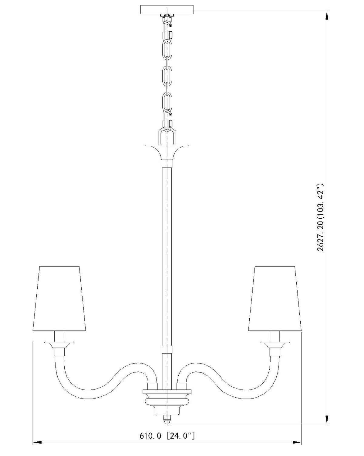 Katerina 24-in Chandelier