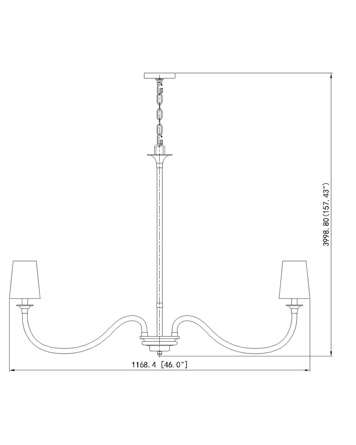 Katerina 46-in Chandelier
