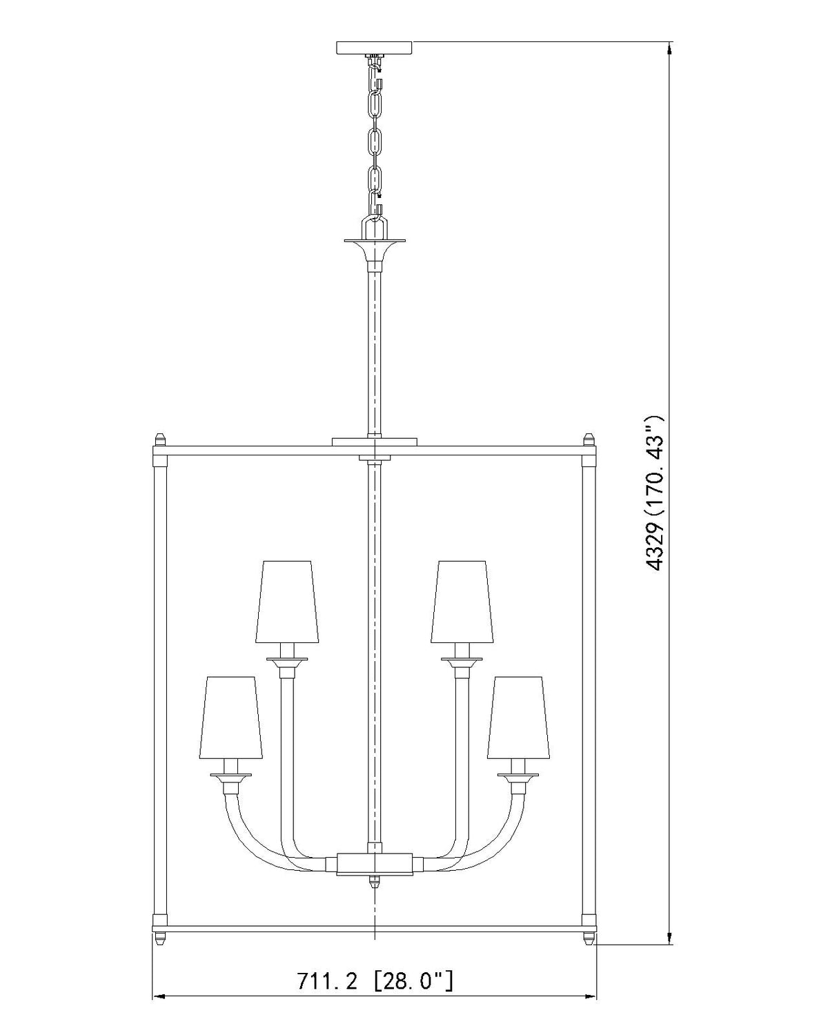 Katerina 28-in Chandelier