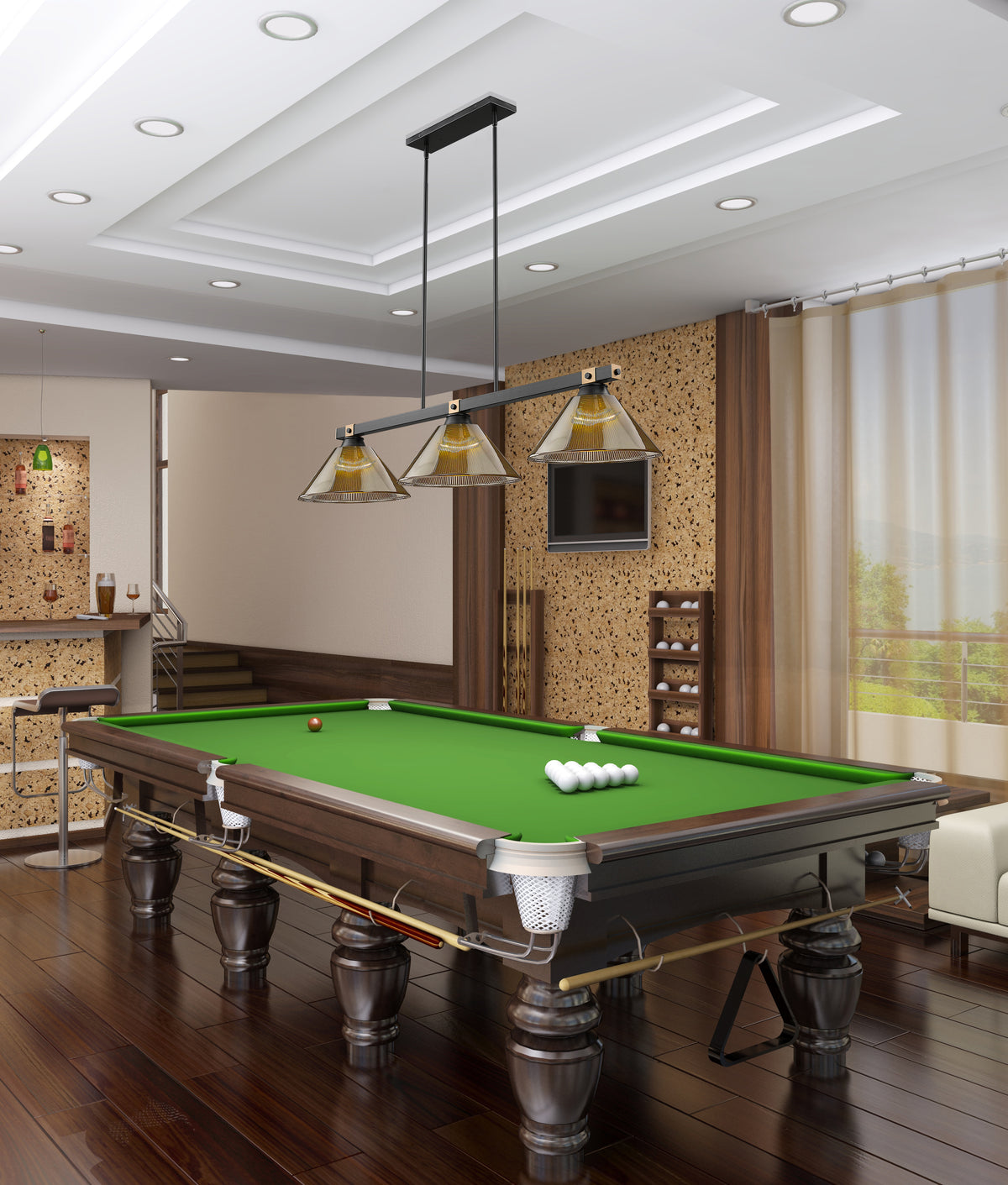 Bronte 3 Light Billiard