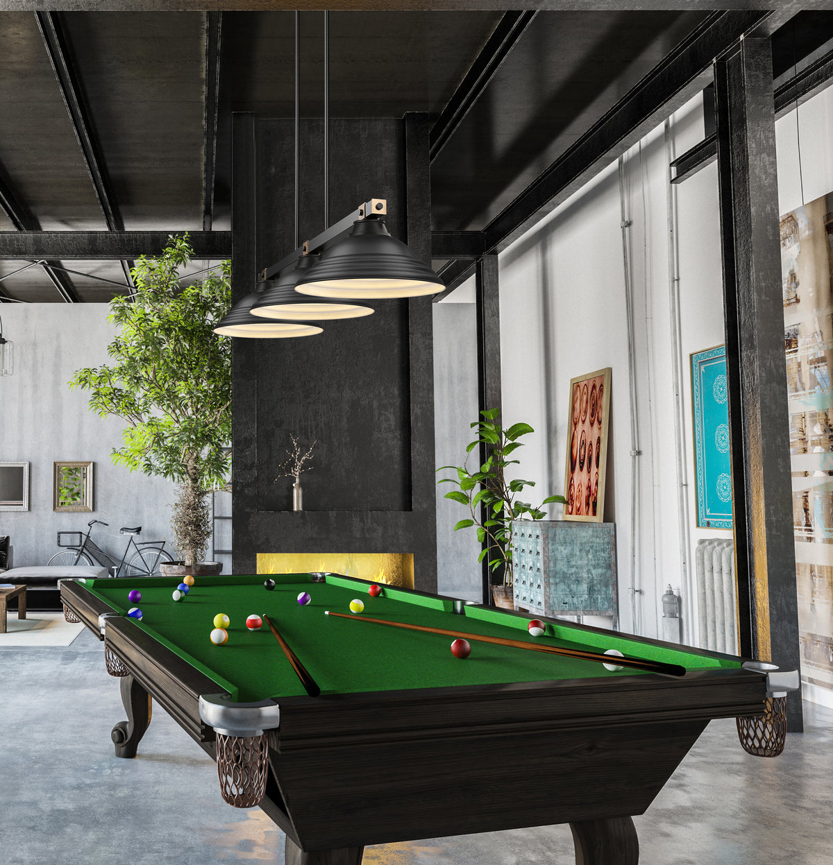 Bronte 3 Light Billiard