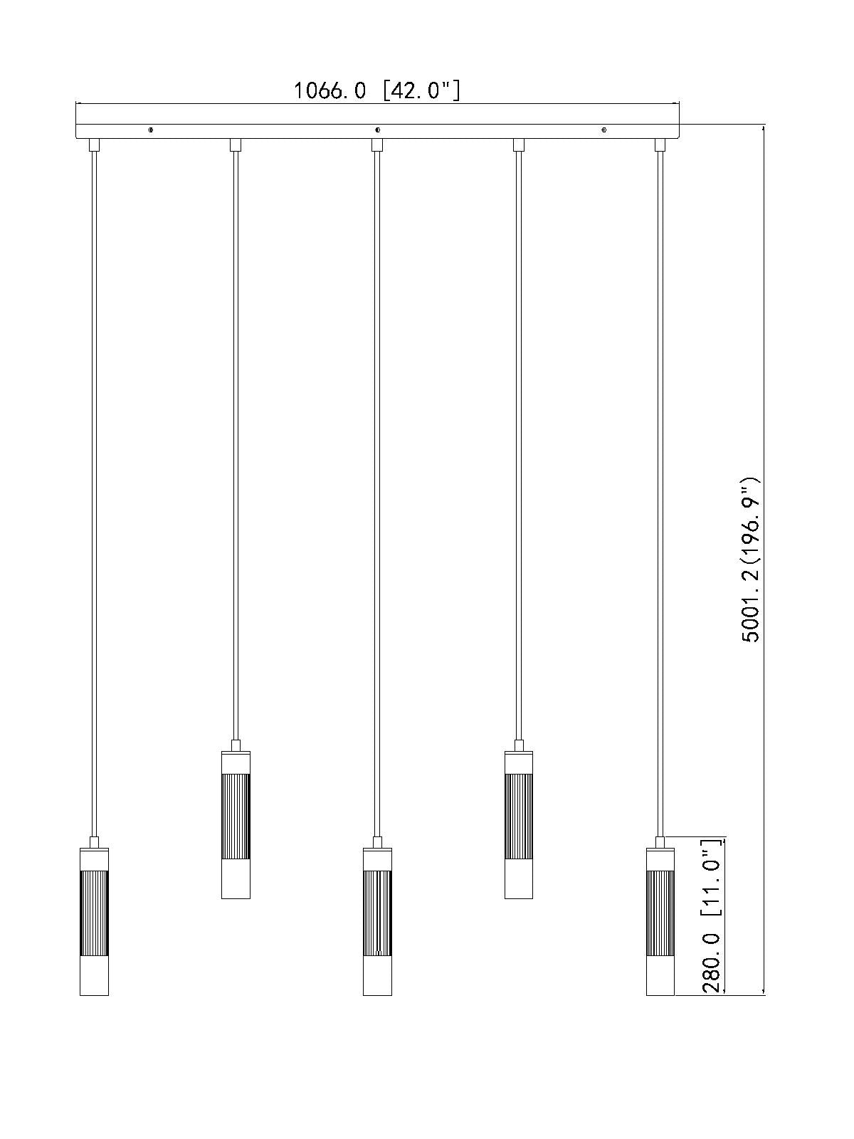 Stari 42-in Linear Pendant