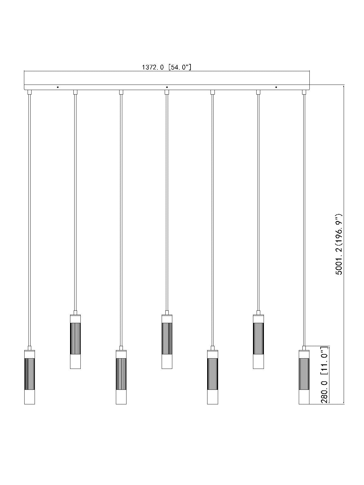 Stari 54-in Linear Pendant