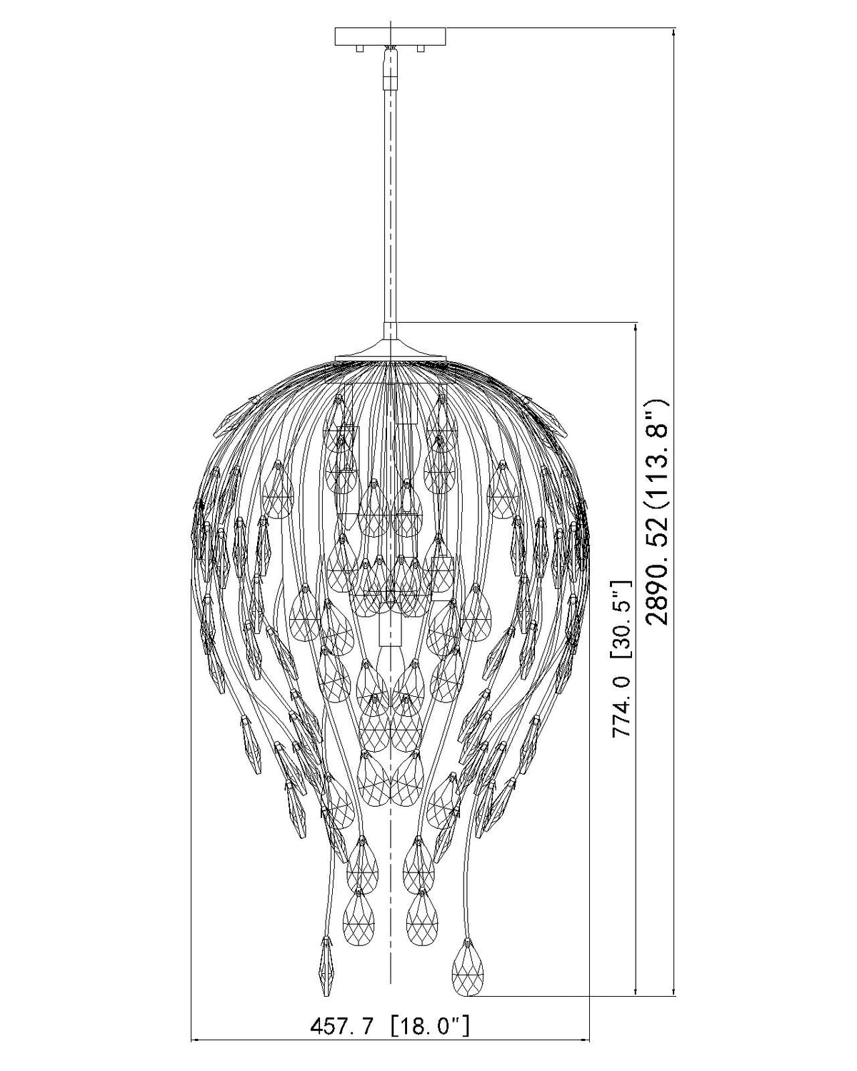 Gabriella 18-in Pendant