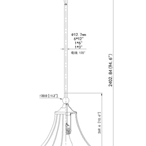 Fleur 12-in Pendant