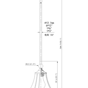 Fleur 1 Light Pendant