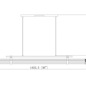 Benoit 54-in Linear Chandelier