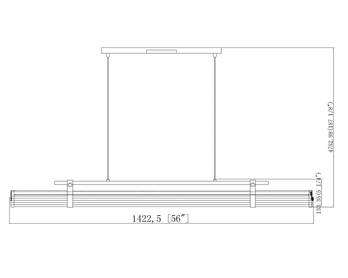 Benoit 54-in Linear Chandelier