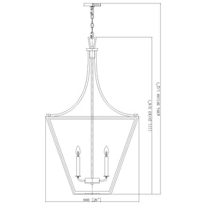 Montalcino 26-in Chandelier