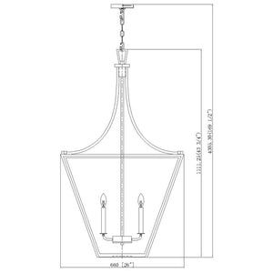 Montalcino 26-in Chandelier