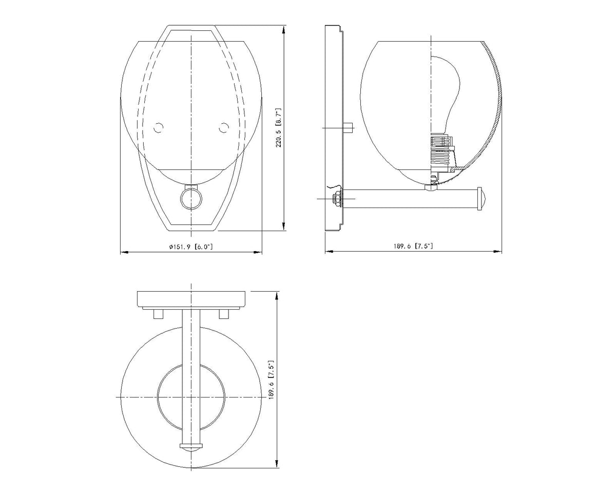 Colette 6-in Wall Sconce