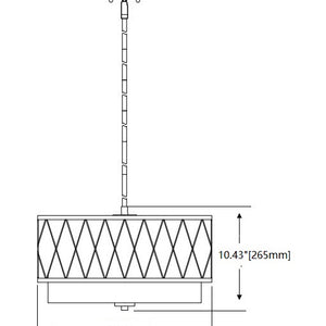 Dalton 17-in Pendant
