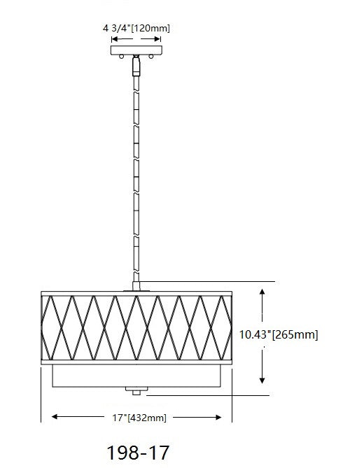 Dalton 17-in Pendant