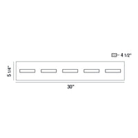 Olson 5-Light 30" Integrated LED Vanity