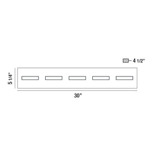 Olson 5-Light 30" Integrated LED Vanity