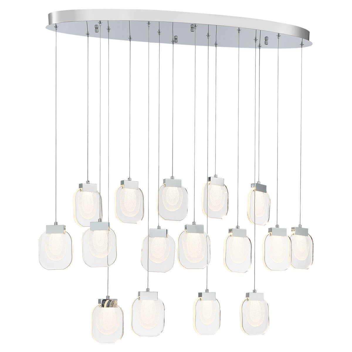 Paget 16-Light 44" Integrated LED Multi Drop Chandelier