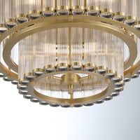 Glasbury 2-Tiers 9-Light 24" Flush Mount