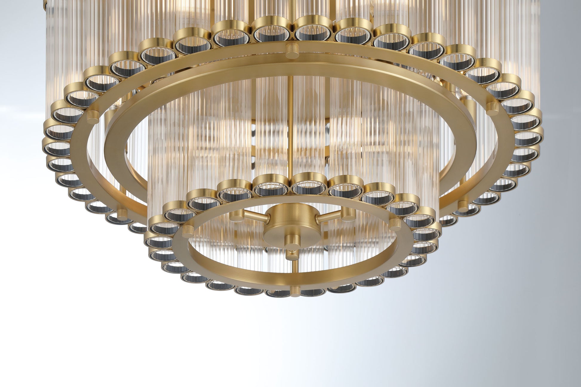 Glasbury 2-Tiers 9-Light 24" Flush Mount