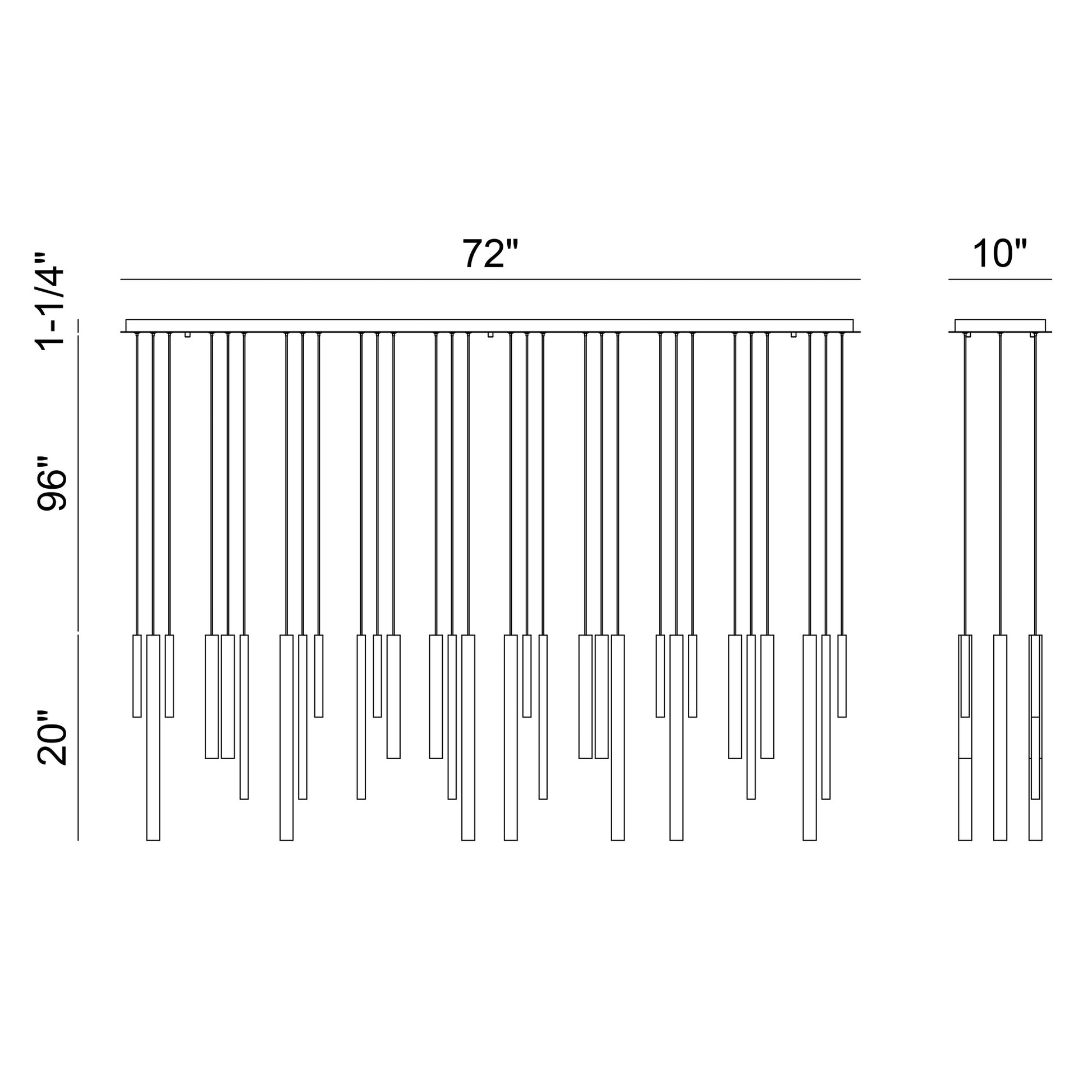 Santana 30-Light 72" Integrated LED Grand Chandelier