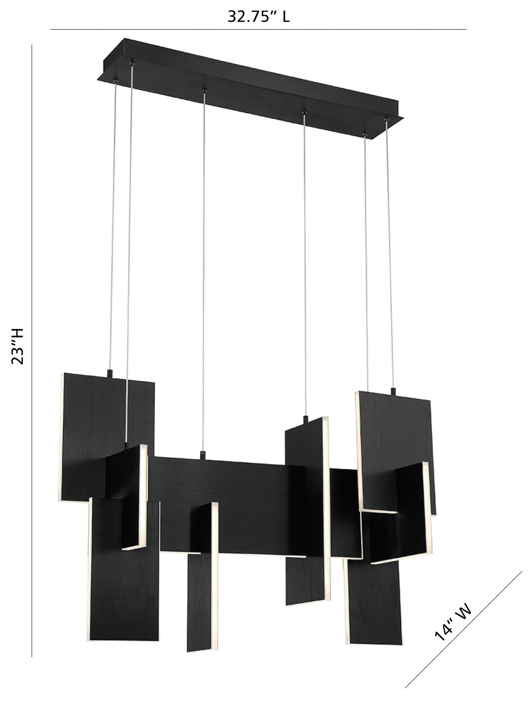 Coburg 33" Integrated LED Chandelier