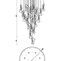 Norah 26-Light 39" Integrated LED Grand Chandelier
