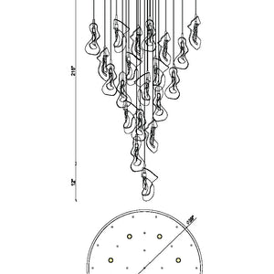 Norah 26-Light 39" Integrated LED Grand Chandelier