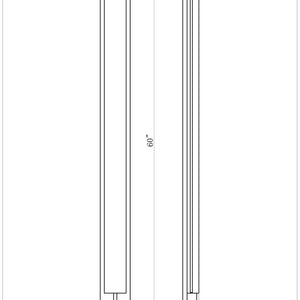 Tribek 60" Integrated LED Outdoor Wall Sconce