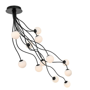Athena 12-Light 59" Integrated LED Semi-Flush Mount