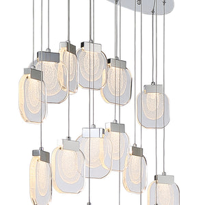 Paget 16-Light 44" Integrated LED Multi Drop Chandelier