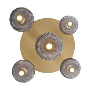 Palmas 5-Light 24" Integrated LED Multi Drop Chandelier