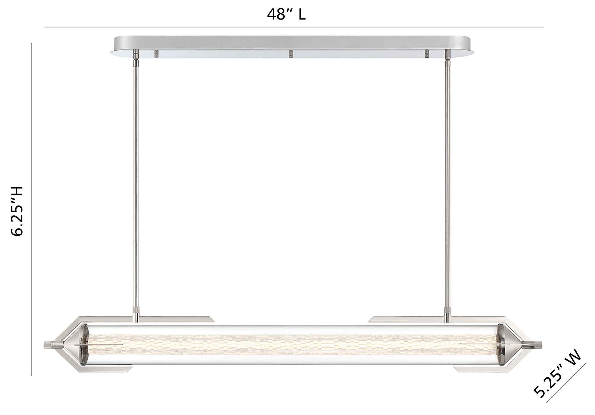 Espada 48" Integrated LED Linear Chandelier