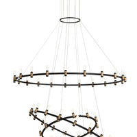 Albany 3-Tiers 51-Light 60" Integrated LED Grand Chandelier