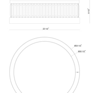 Empra 24" Integrated LED Flush Mount