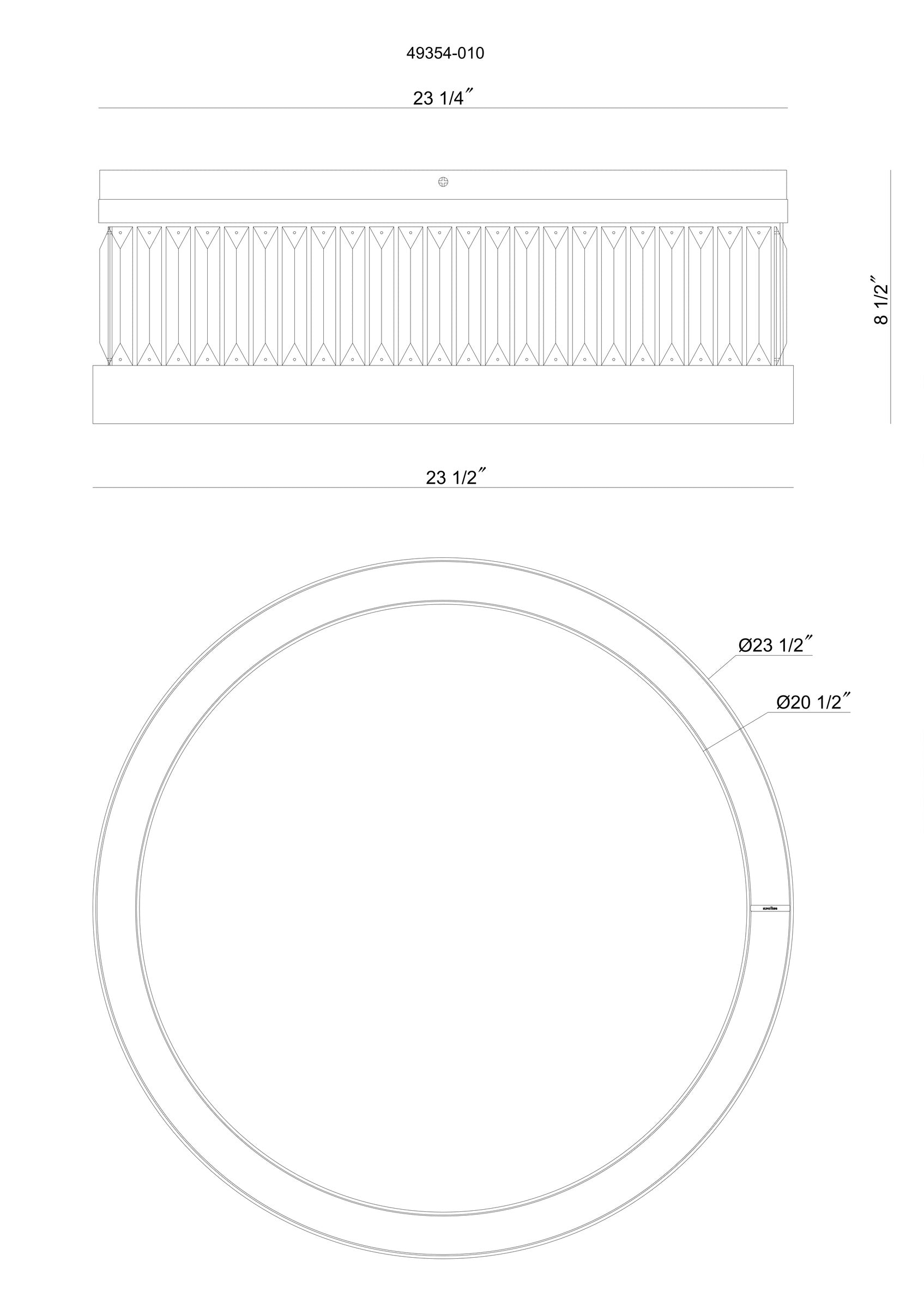Empra 24" Integrated LED Flush Mount