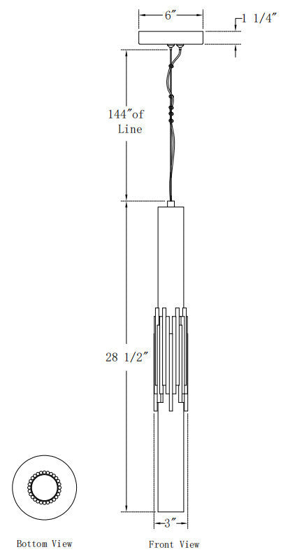 Venna 29" Integrated LED Pendant