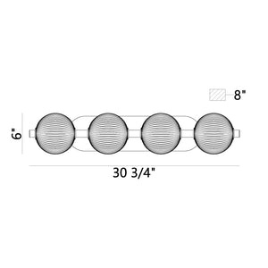Palmas 4-Light 30" Integrated LED Vanity