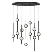 Barletta 12-Light 38" Integrated LED Multi Drop Chandelier