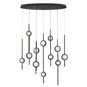 Barletta 12-Light 38" Integrated LED Multi Drop Chandelier