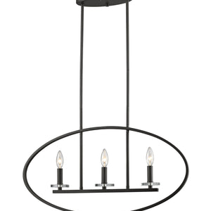 Verona 3 Light Linear Chandelier